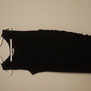 Maurice's Rouched Side Panel Black Dress